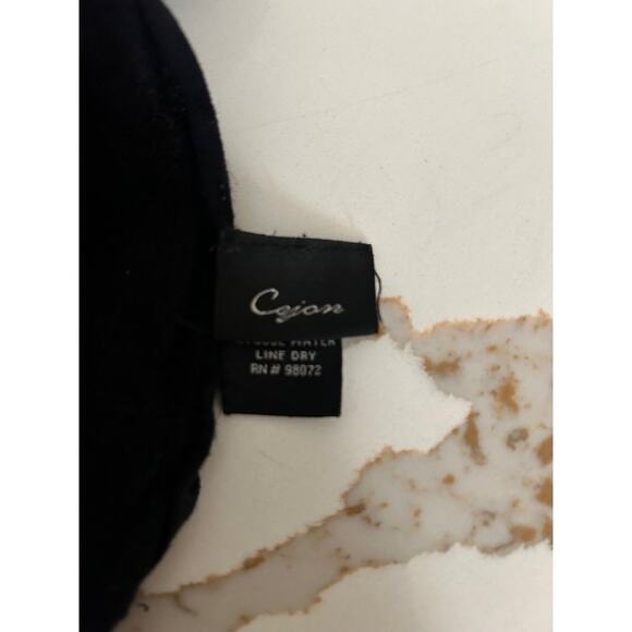 Cejon Scarf Black Tassel Hem Shawl Wrap Rayon OS Winter Comfortcore - Picture 6 of 7